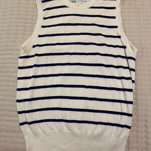 Zara striped cotton tank